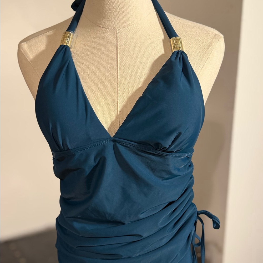 💐Teal Halter/Tankini Two-Piece, New